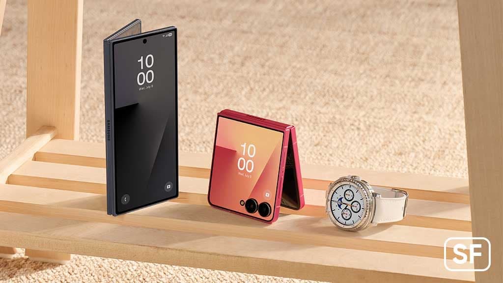 Galaxy Z Fold 7 mostrando sus dos pantallas