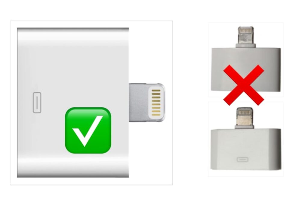 Adaptador de conector Lightning a 30 pines de Apple para el iPhone