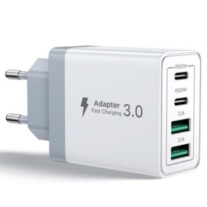 Cargador USB C 40W 4-Puertos Aioneus
