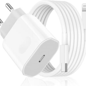 Cargador Carga Rápida USB-C para iPhone con Cable de 2M