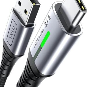 Cable USB A a USB C INIU 3.1A Carga Rápida QC 3.0 Nylon Trenzado de 2 Metros