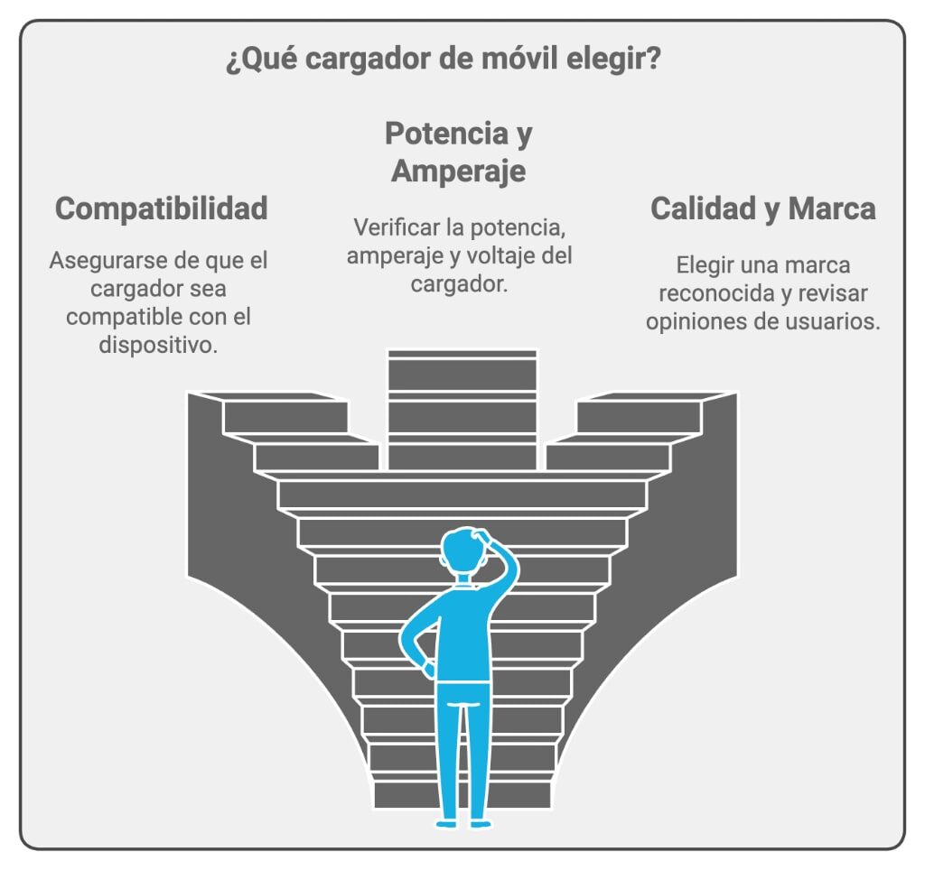 Cómo elegir un cargador móvil en qué fijarse