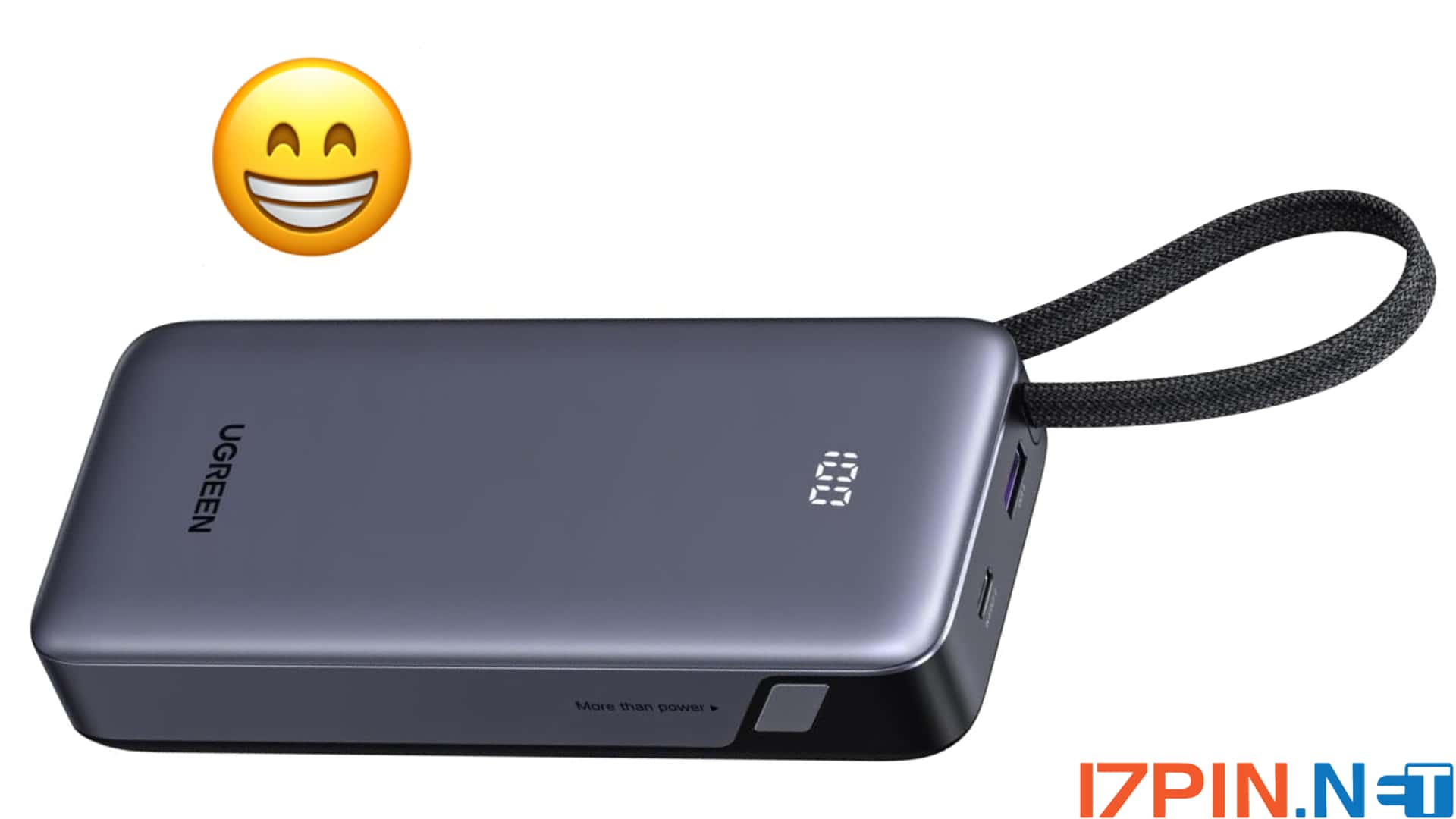 El Ugreen Nexode Pro 20000 mAh cable integrado