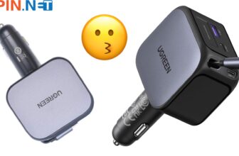 Cargador de coche UGREEN 145W con cable retráctil potencia y orden en tu vehículo