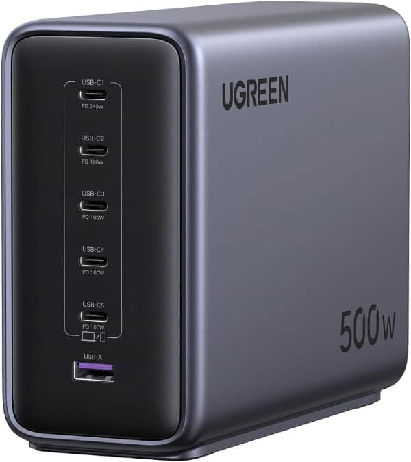UGREEN Nexode 500W Estación de Carga con 6 Puertos