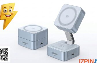 Cargador UGREEN MagFlow Qi2 25W 2 en 1