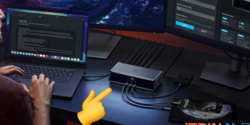 Probamos la Anker Prime Docking Station DisplayLink con triple pantalla y 14 puertos