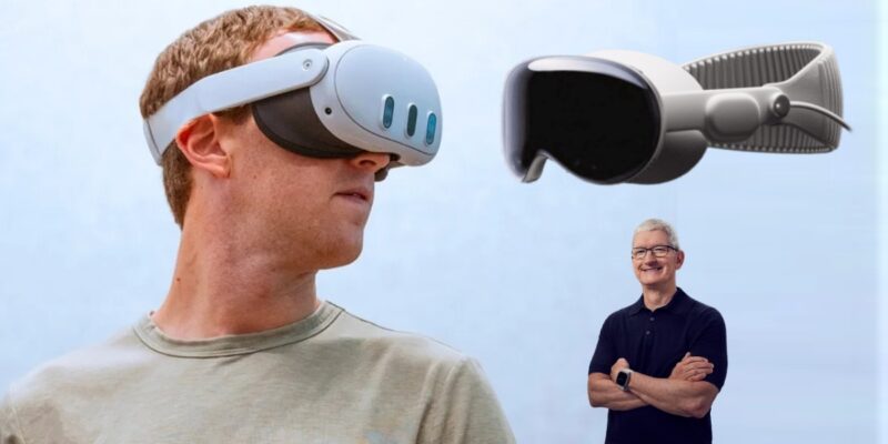Mark Zuckerberg y las Apple Vision Pro, Rivalidad de Realidad Mixta