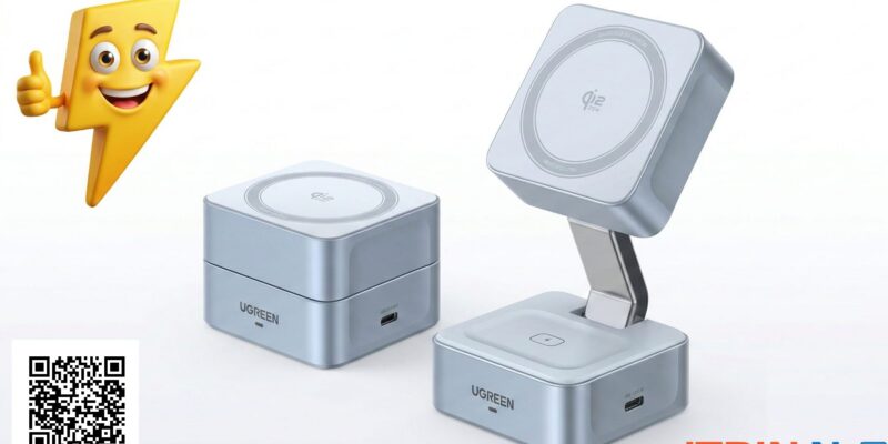 Qué tal es el UGREEN MagFlow Qi2 25W 2 en 1 y si merece la pena