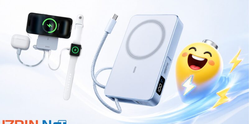 UGREEN MagFlow Qi2 25W Power Bank, una batería magnética rápida para llevar en el bolsillo